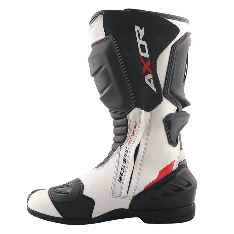 AXOR BOOTS RACER TEC BLACK WHITE RED