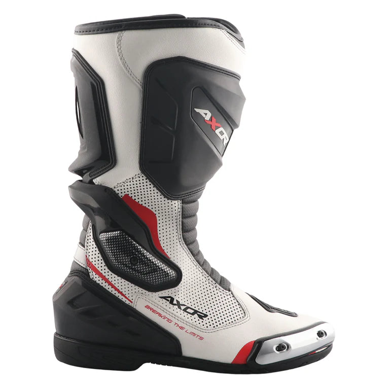AXOR BOOTS RACER TEC BLACK WHITE RED