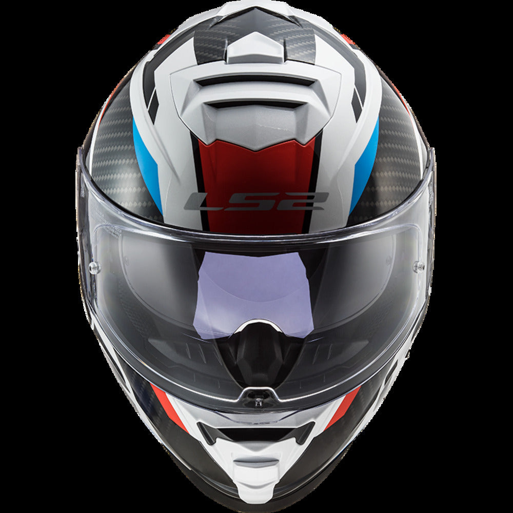 LS2 HELMET FF800 STORM II RACER RED BLUE WHITE