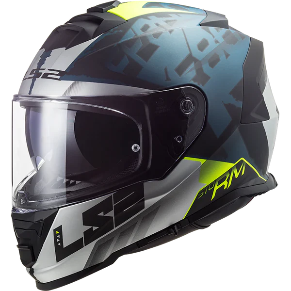 LS2 HELMET FF800 STORM SPRINTER MATT BLACK SILVER COBALT