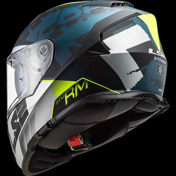 LS2 HELMET FF800 STORM SPRINTER MATT BLACK SILVER COBALT