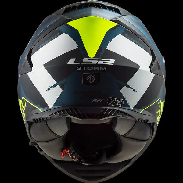 LS2 HELMET FF800 STORM SPRINTER MATT BLACK SILVER COBALT