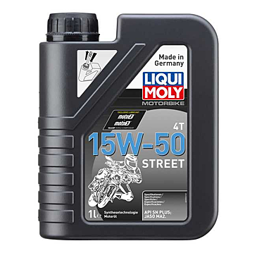 LIQUI MOLY 2555 ENG OIL 4T 15W50 STREET RACE