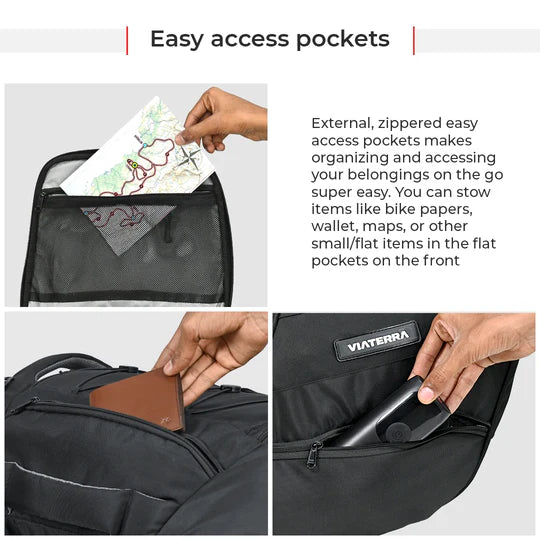 VIATERRA TAIL BAG CLAW PRO BLACK UNIVERSAL