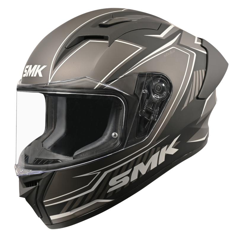 SMK HELMET STELLAR ADOX MATT BLACK GREY