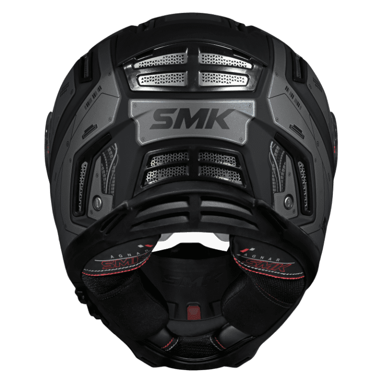 SMK HELMET AGNAR CRYBORG BLACK GREY (GL266)