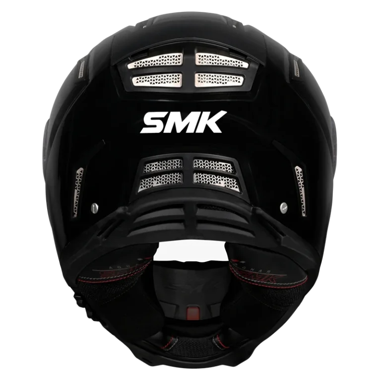 SMK HELMET AGNAR SOLID BLACK (GL200)