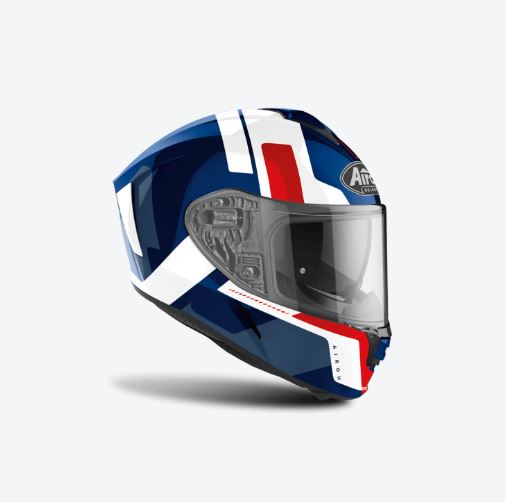 AIROH HELMET SPARK SHOGUN BLUE RED GLOSS