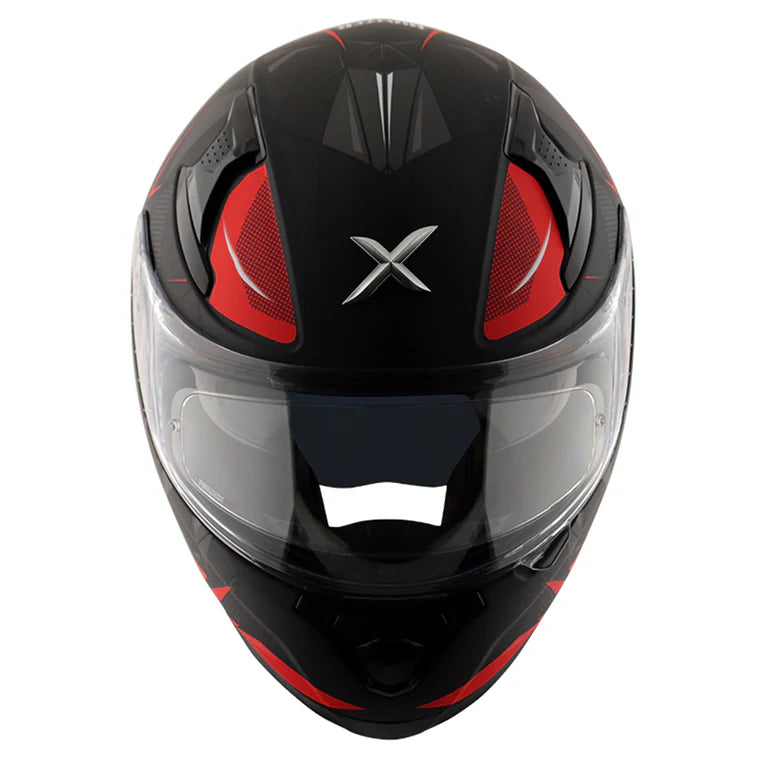 AXOR HELMET APEX HUNTER DULL BLACK RED