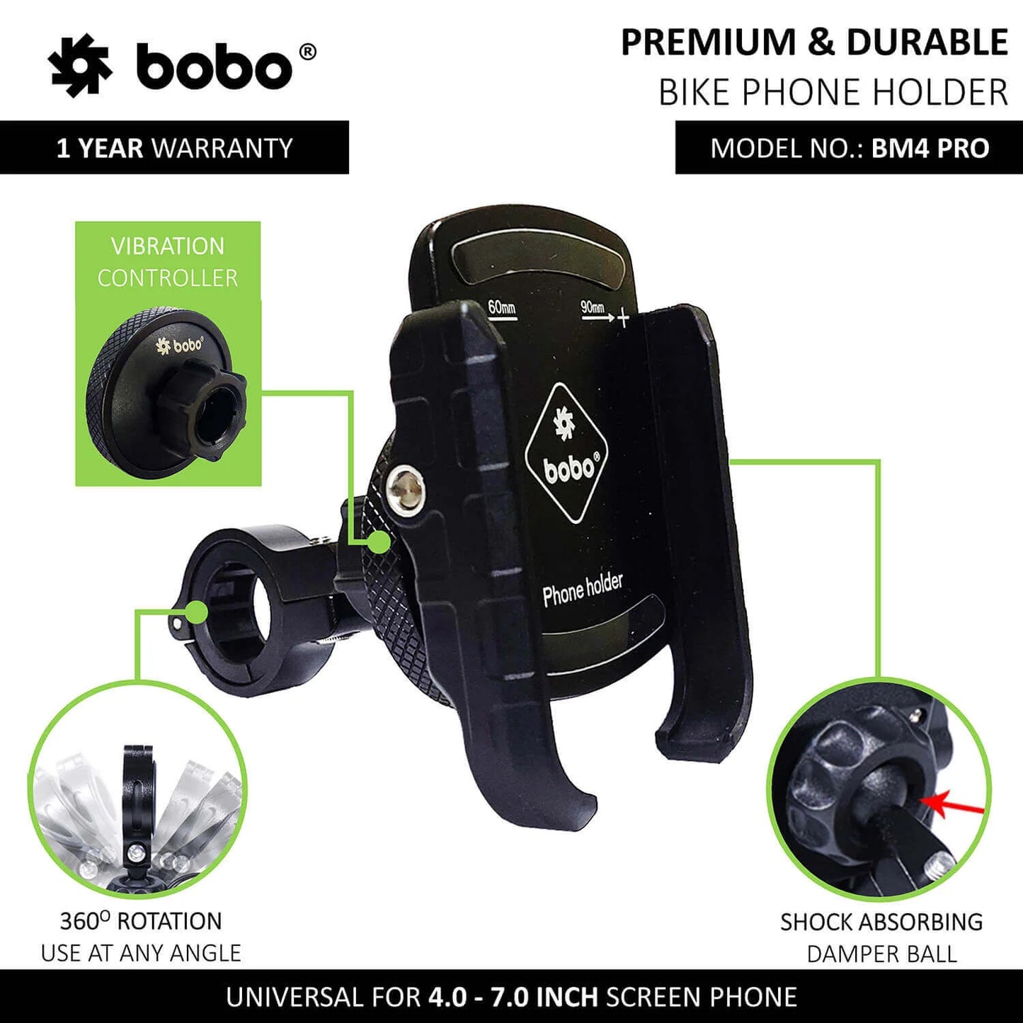 BOBO BM4 PRO JAW GRIP WITH VIBE DAMPENER