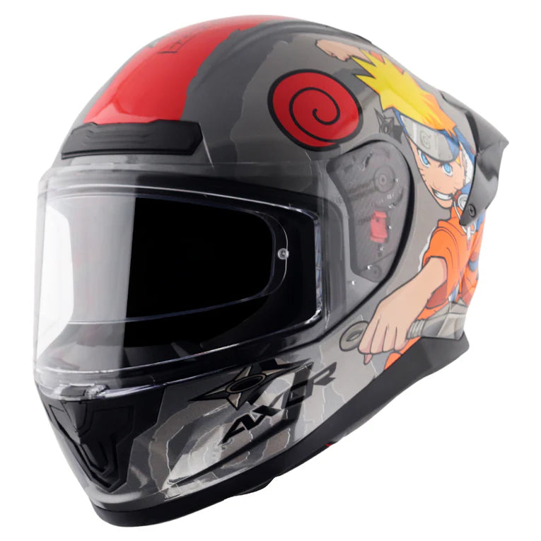 AXOR HELMET SABER NARUTO BLACK ORANGE