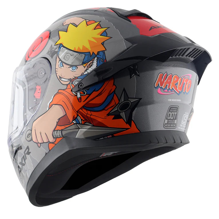 AXOR HELMET SABER NARUTO BLACK ORANGE