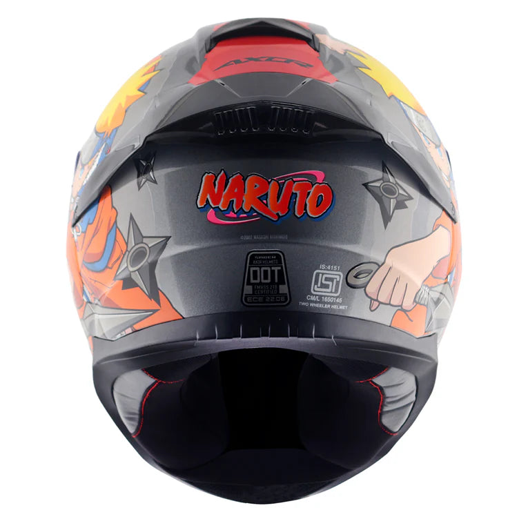 AXOR HELMET SABER NARUTO BLACK ORANGE
