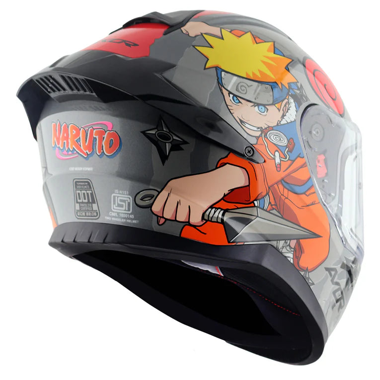 AXOR HELMET SABER NARUTO BLACK ORANGE