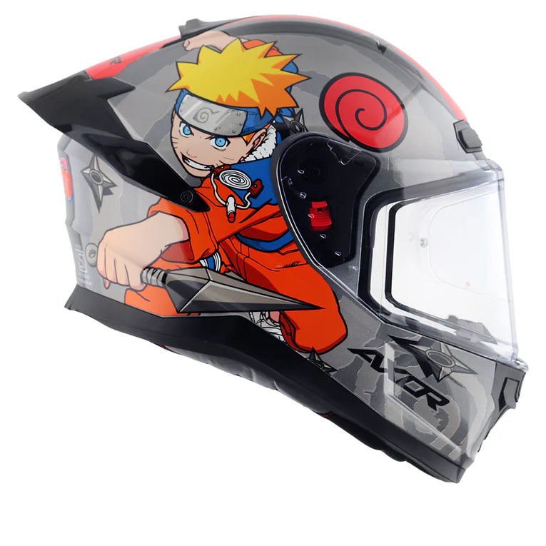 AXOR HELMET SABER NARUTO BLACK ORANGE