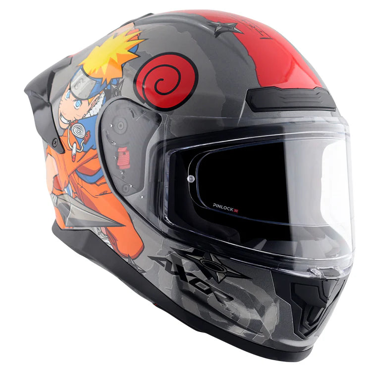 AXOR HELMET SABER NARUTO BLACK ORANGE