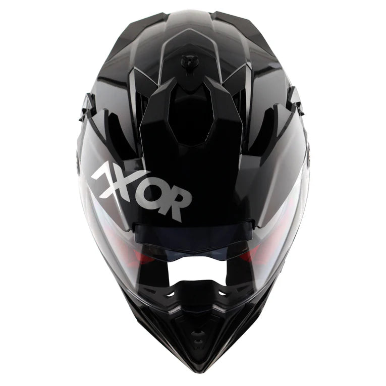 AXOR HELMET X-CROSS DUAL VISOR BLACK RED