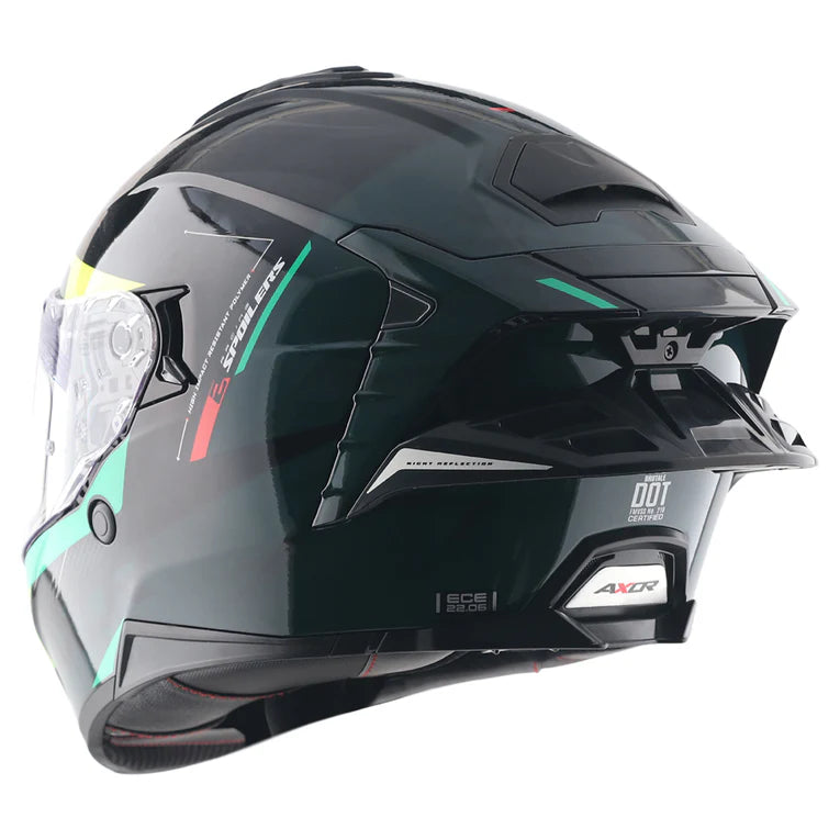AXOR HELMET BRUTALE KRYPTIC BLACK GREEN