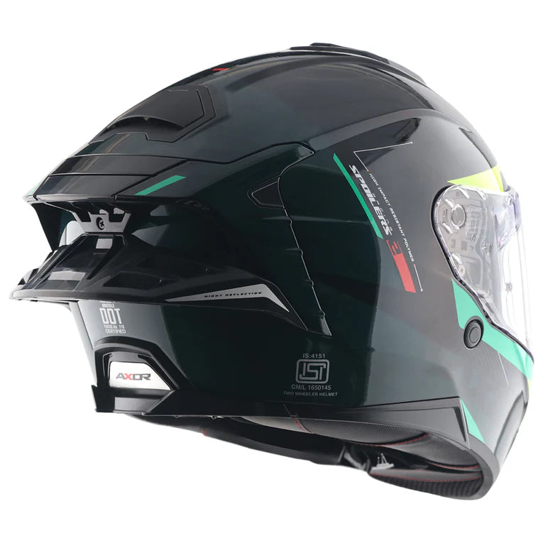 AXOR HELMET BRUTALE KRYPTIC BLACK GREEN
