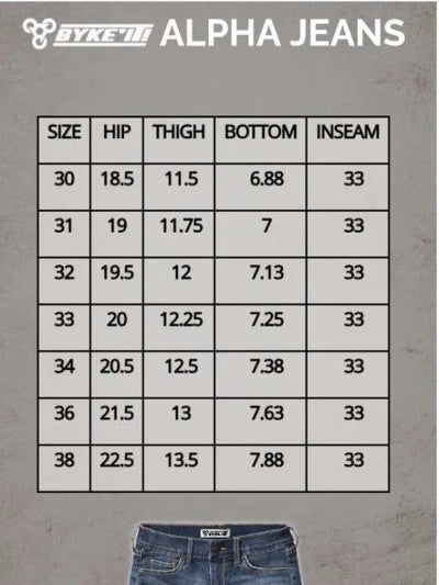 BYKE IT PANTS ALPHA JEANS