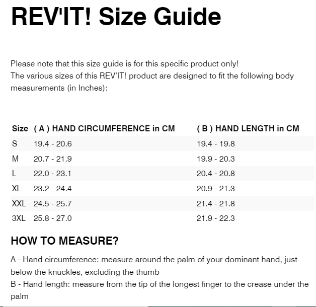 REV IT GLOVES VOLCANO