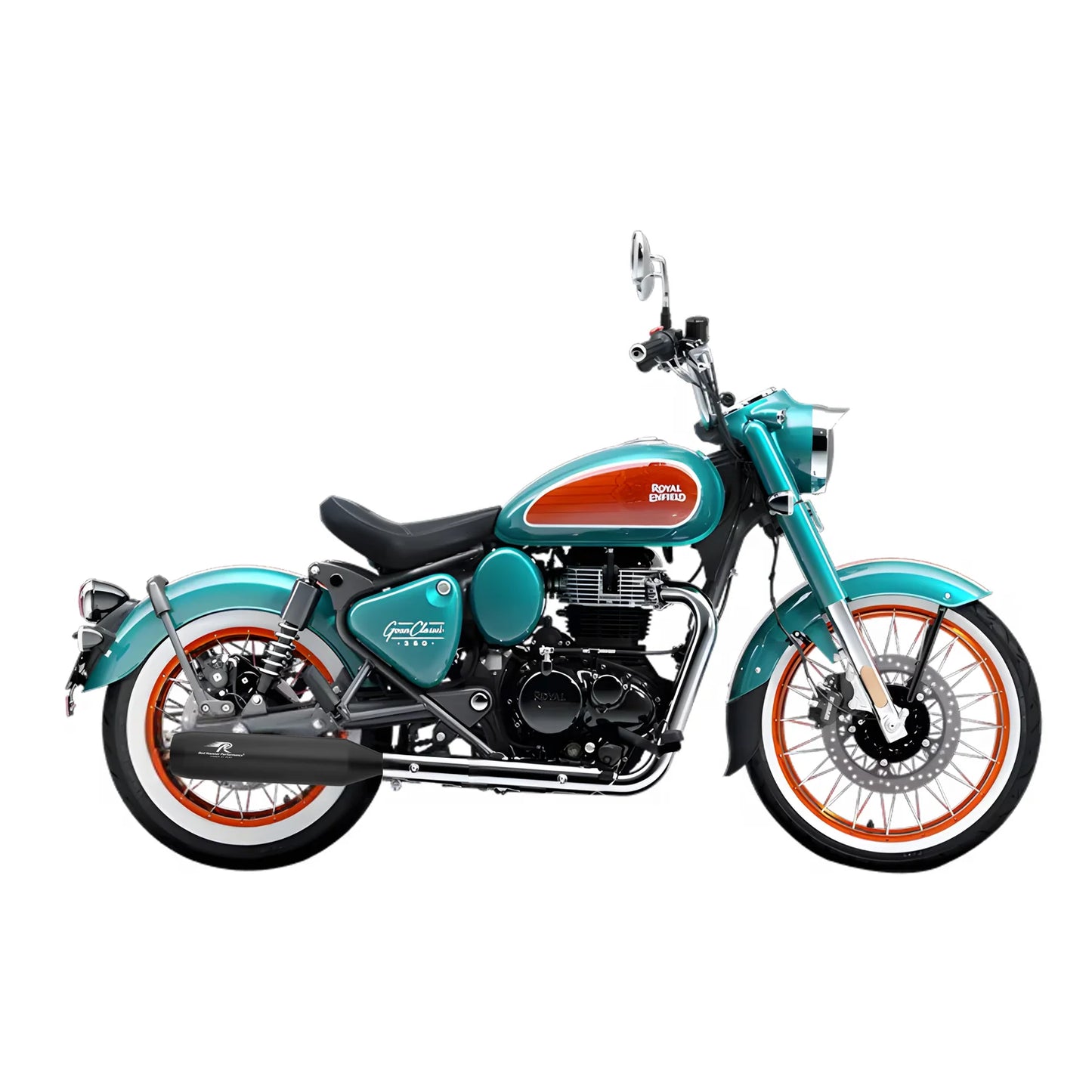 RED ROOSTER EXHAUST POLESTAR PRO MATT BLACK GOAN CLASSIC 350