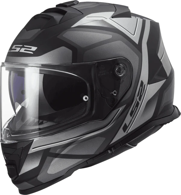 LS2 HELMET FF800 STORM FASTER MATT TITANIUM BLACK