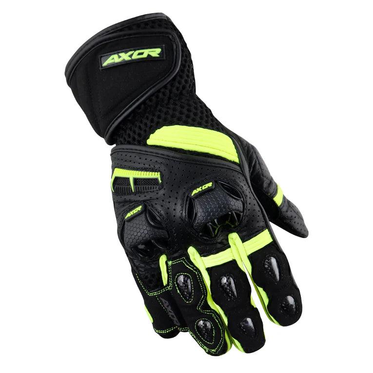 AXOR GLOVES GATOR BLACK NEON GREEN