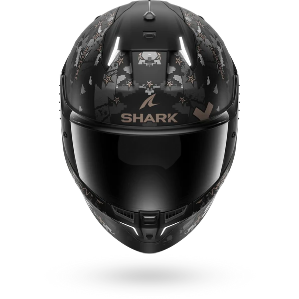SHARK HELMET SKWAL I3 HELLCAT KUA MATT BLACK GREY GOLD