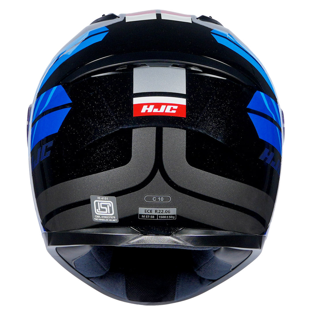 HJC HELMET C10 HIPER MC21 BLACK BLUE RED