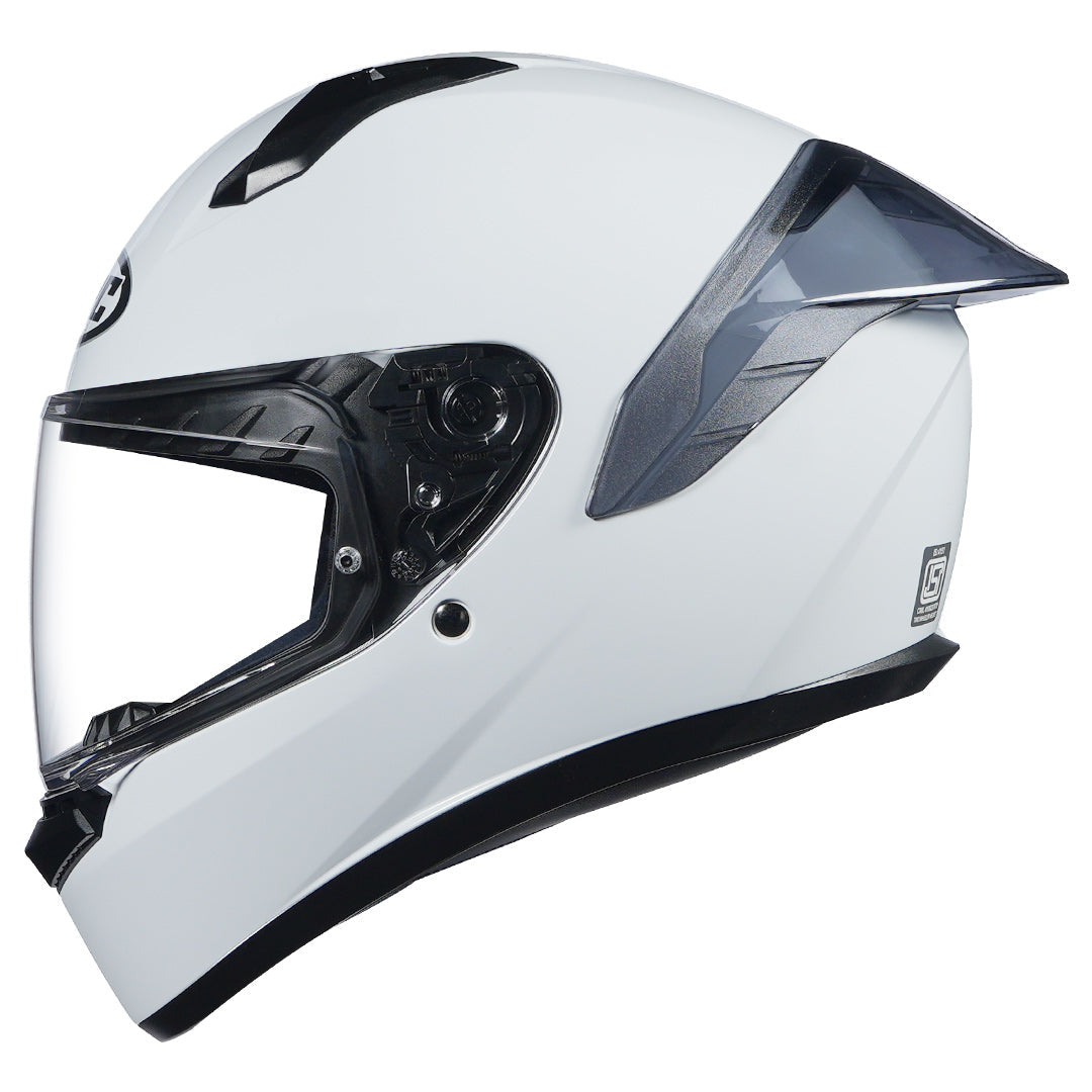 HJC HELMET C10 SOLID WHITE