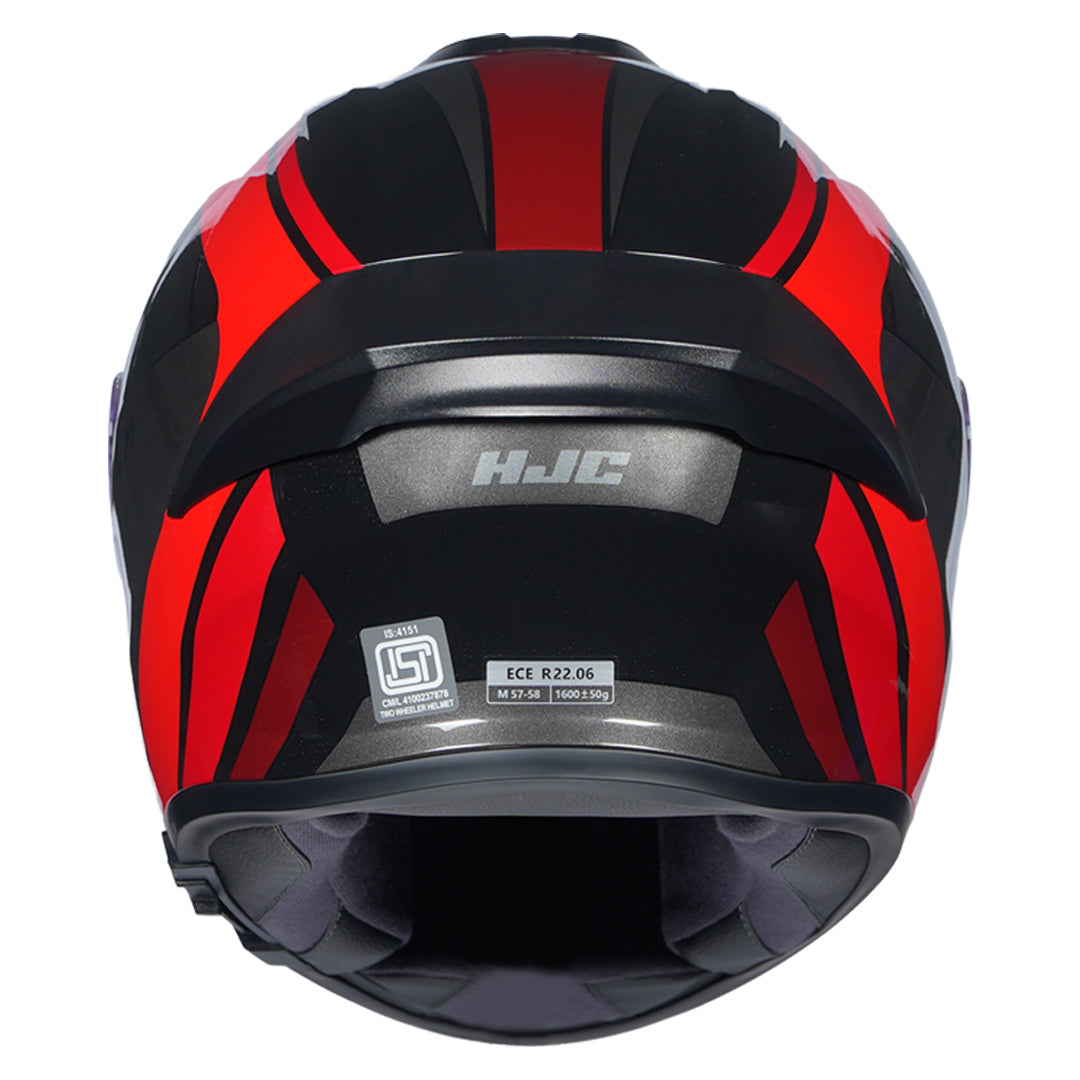 HJC HELMET C7X FABER MC1 BLACK RED