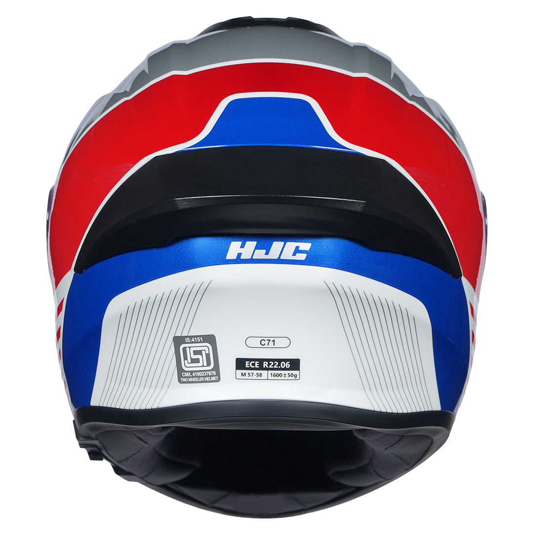 HJC HELMET C7X MORIX MC21 WHITE GREY RED