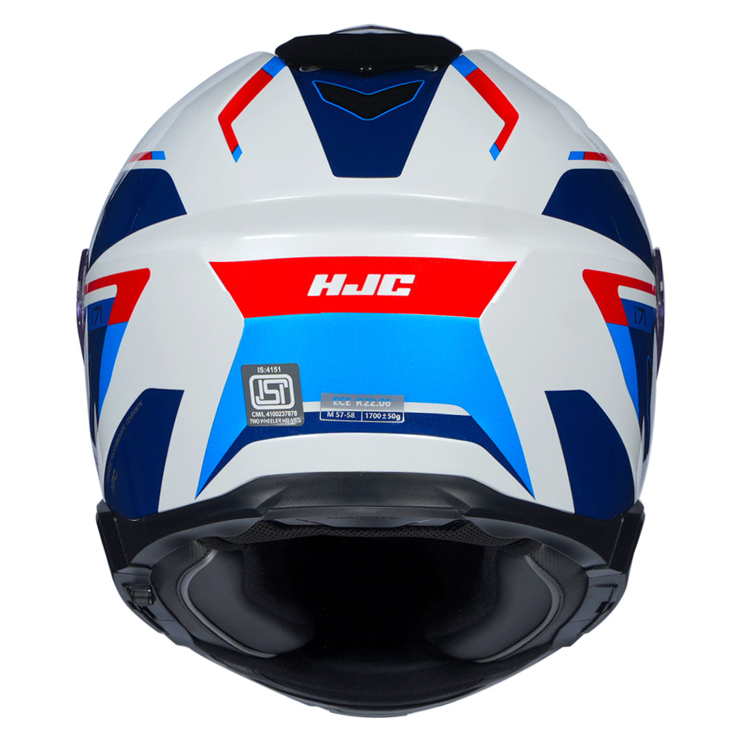 HJC HELMET I71 ZEST MC21 WHITE BLUE RED