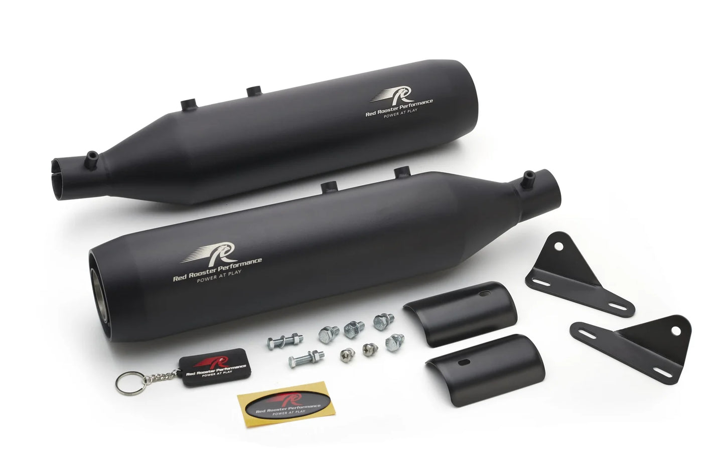 RED ROOSTER EXHAUST ASTRAL MATTE BLACK SUPER METEOR 650