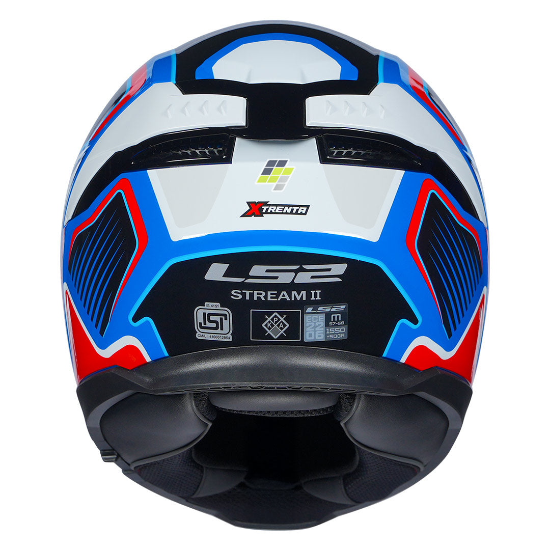 LS2 HELMET FF320 STREAM II XTRENTA BLUE RED
