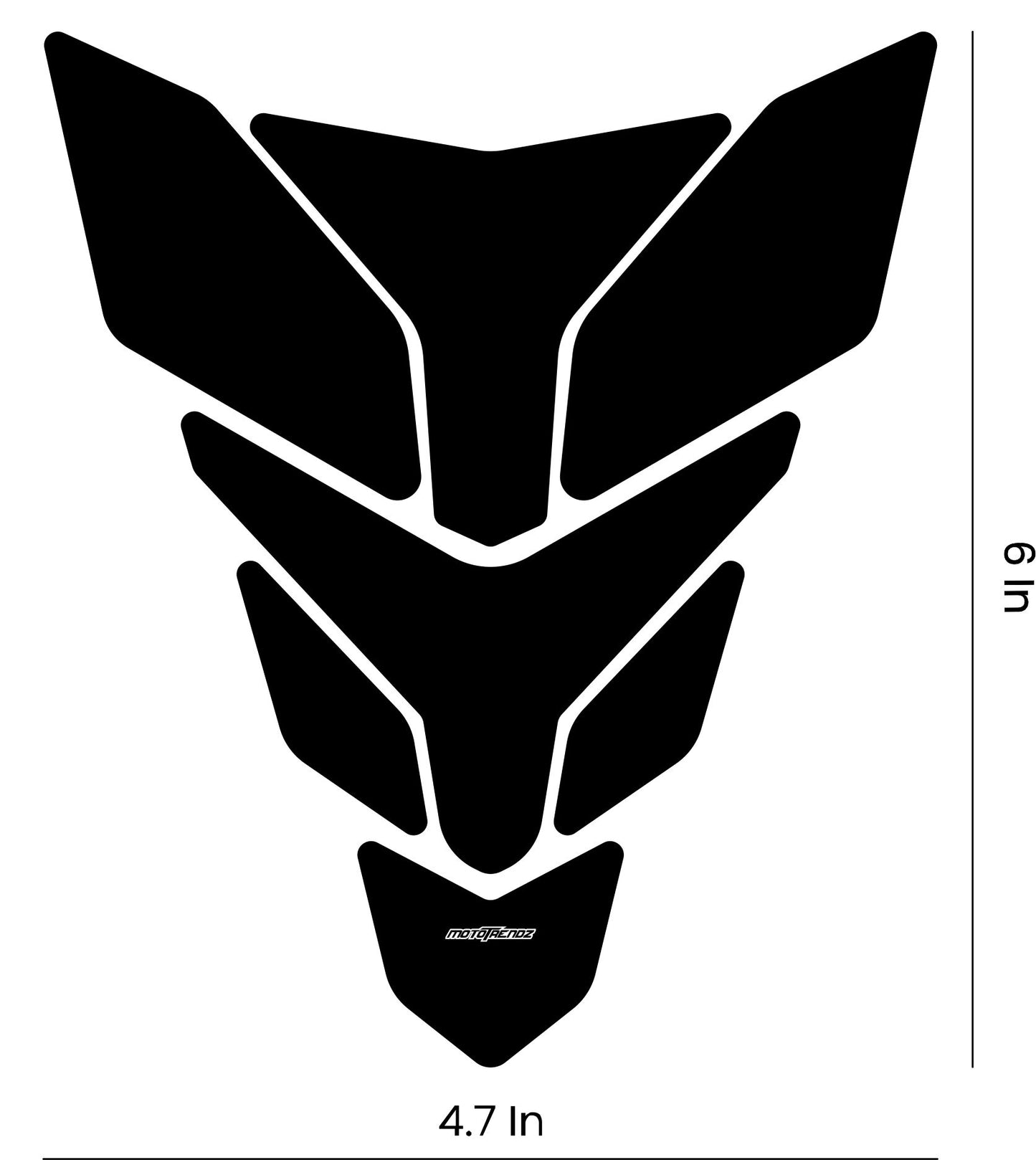 MOTOTRENDZ TANK PAD M1 GRAPHICS 3
