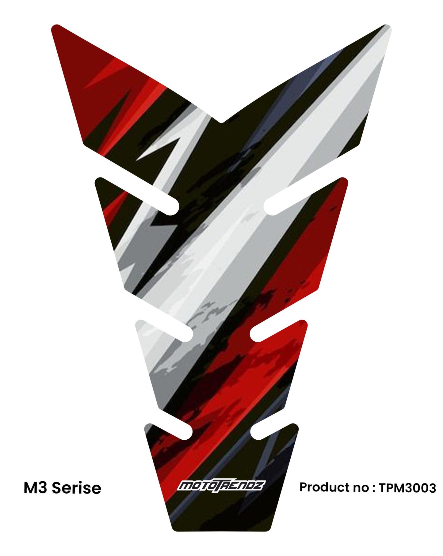 MOTOTRENDZ TANK PAD M3 HOLOGRAPHIC 1