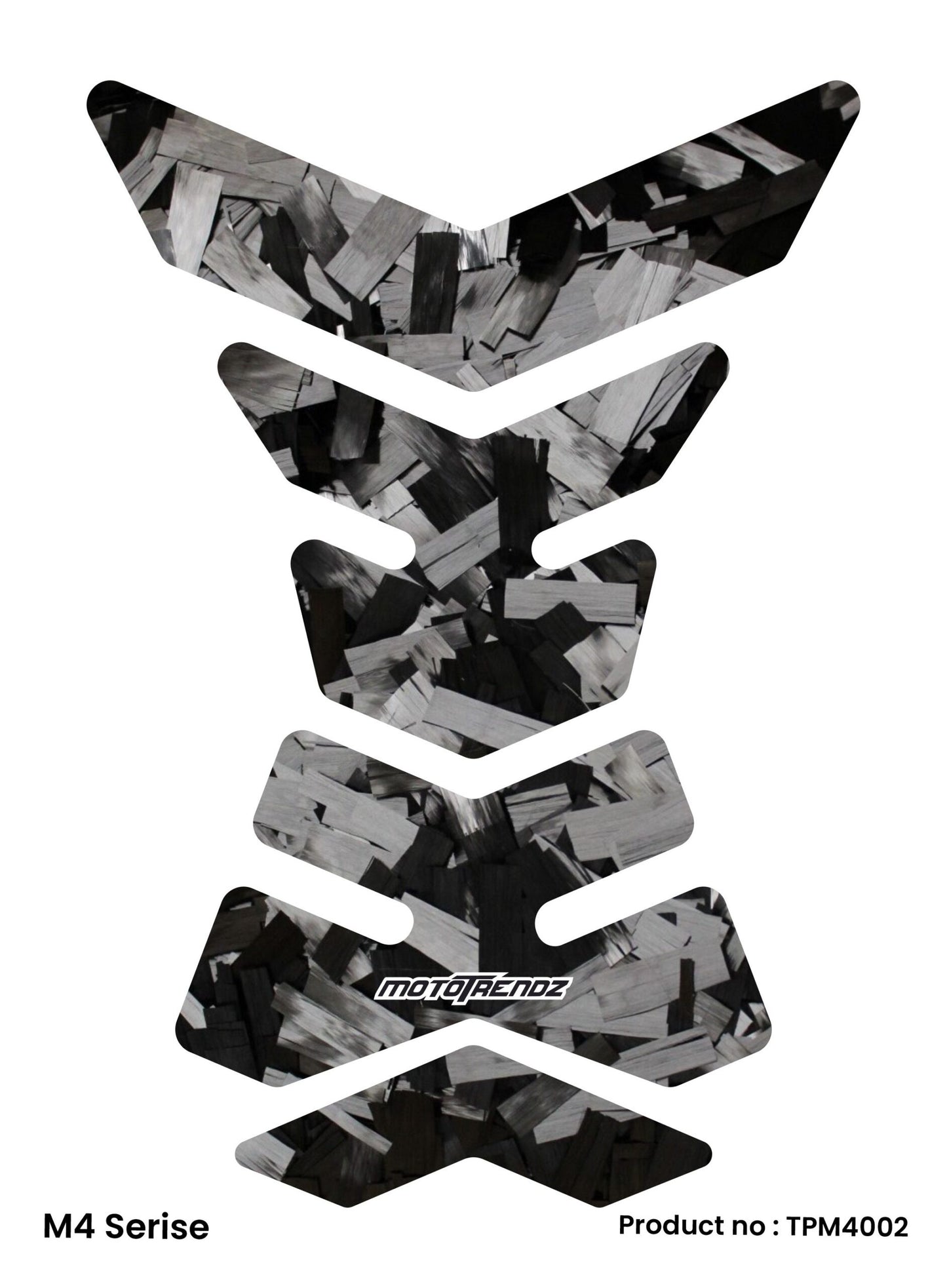MOTOTRENDZ TANK PAD M4 FORGED CARBON FIBER