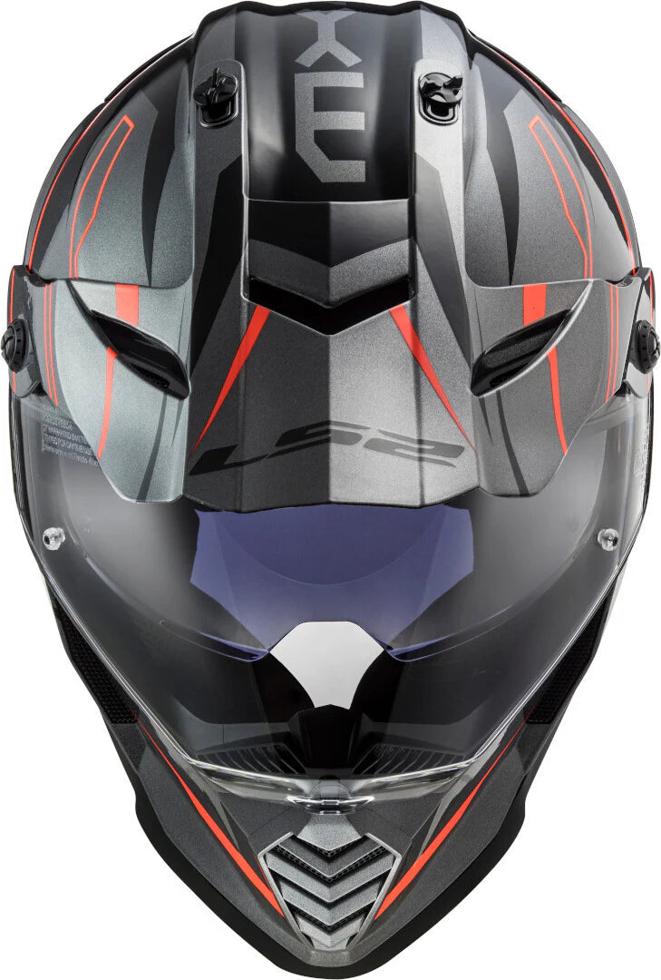 LS2 HELMET MX436 PIONEER EVO KNIGHT TITANIUM ORANGE