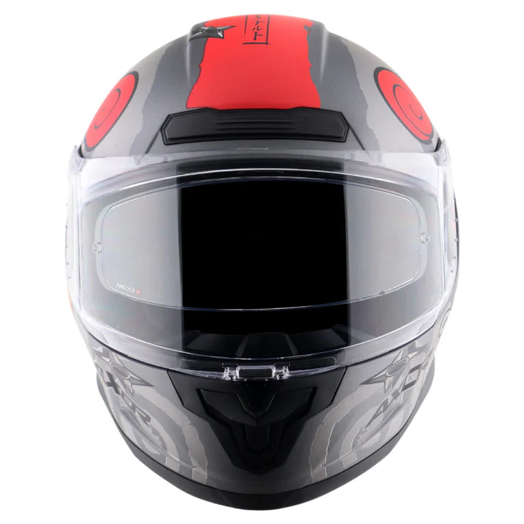 AXOR HELMET SABER NARUTO DULL BLACK ORANGE