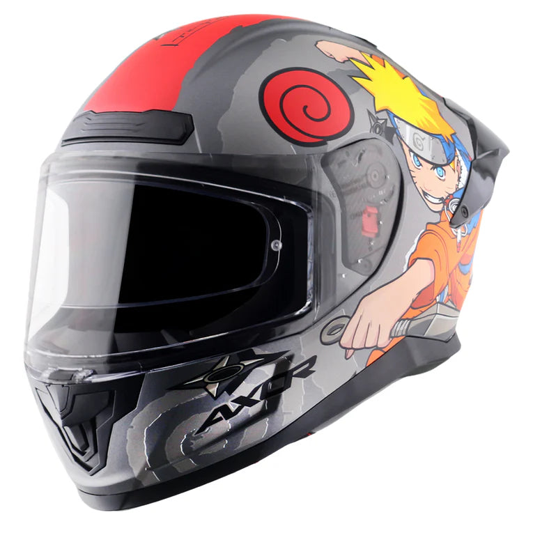 AXOR HELMET SABER NARUTO DULL BLACK ORANGE