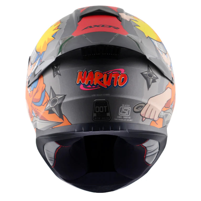 AXOR HELMET SABER NARUTO DULL BLACK ORANGE
