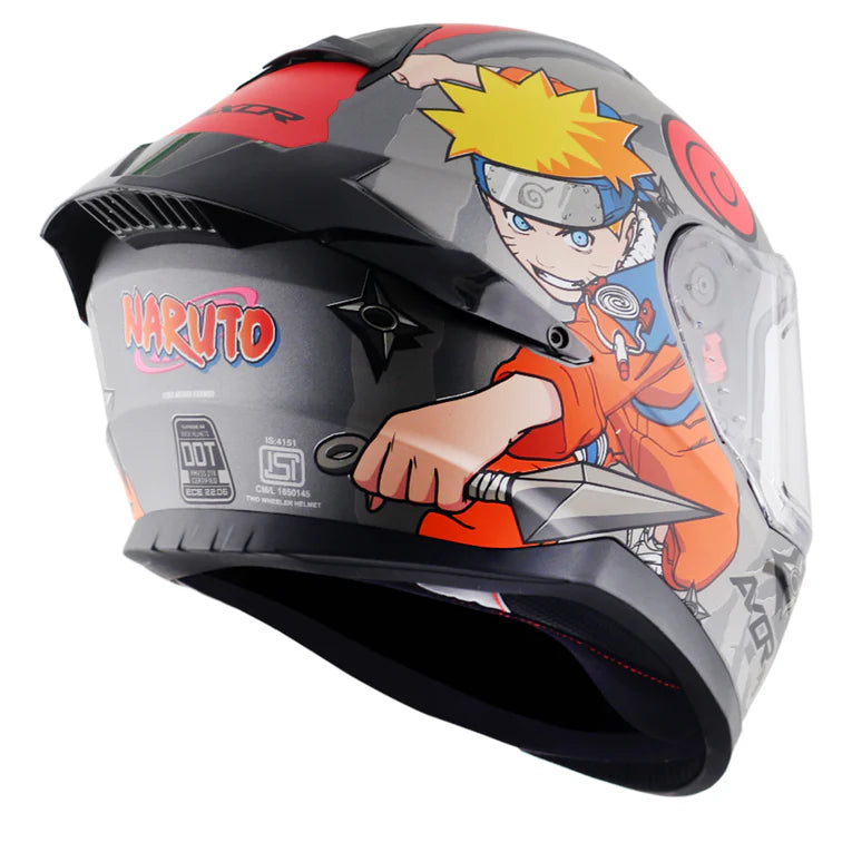 AXOR HELMET SABER NARUTO DULL BLACK ORANGE