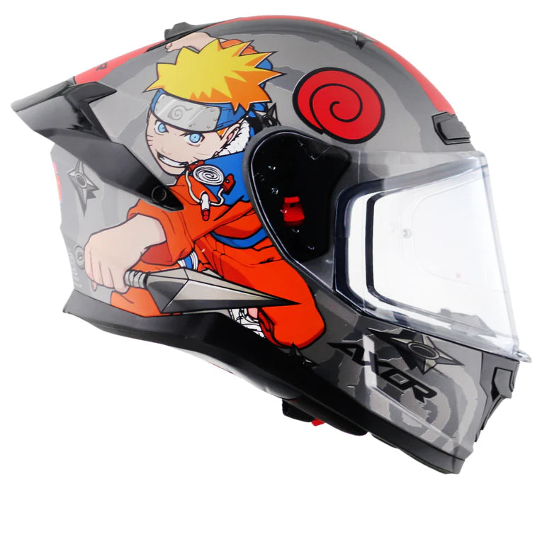 AXOR HELMET SABER NARUTO DULL BLACK ORANGE
