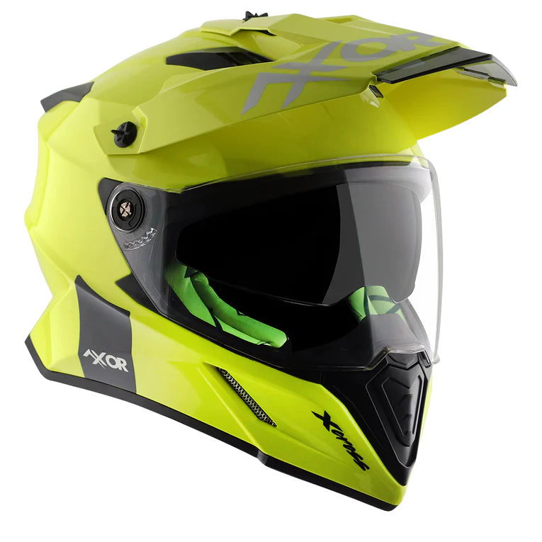 AXOR HELMET XCROSS DV NEON YELLOW