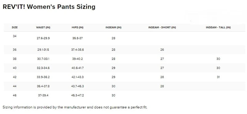 REV IT PANTS AIRWAVE 3 LADIES BLACK SHORT