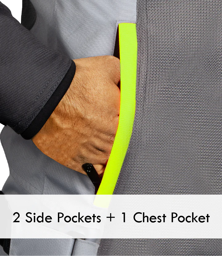 RYNOX JACKET AIRGT 4 CE A FLURO GREY