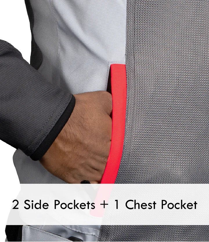 RYNOX JACKET AIR GT 4 GREY RED