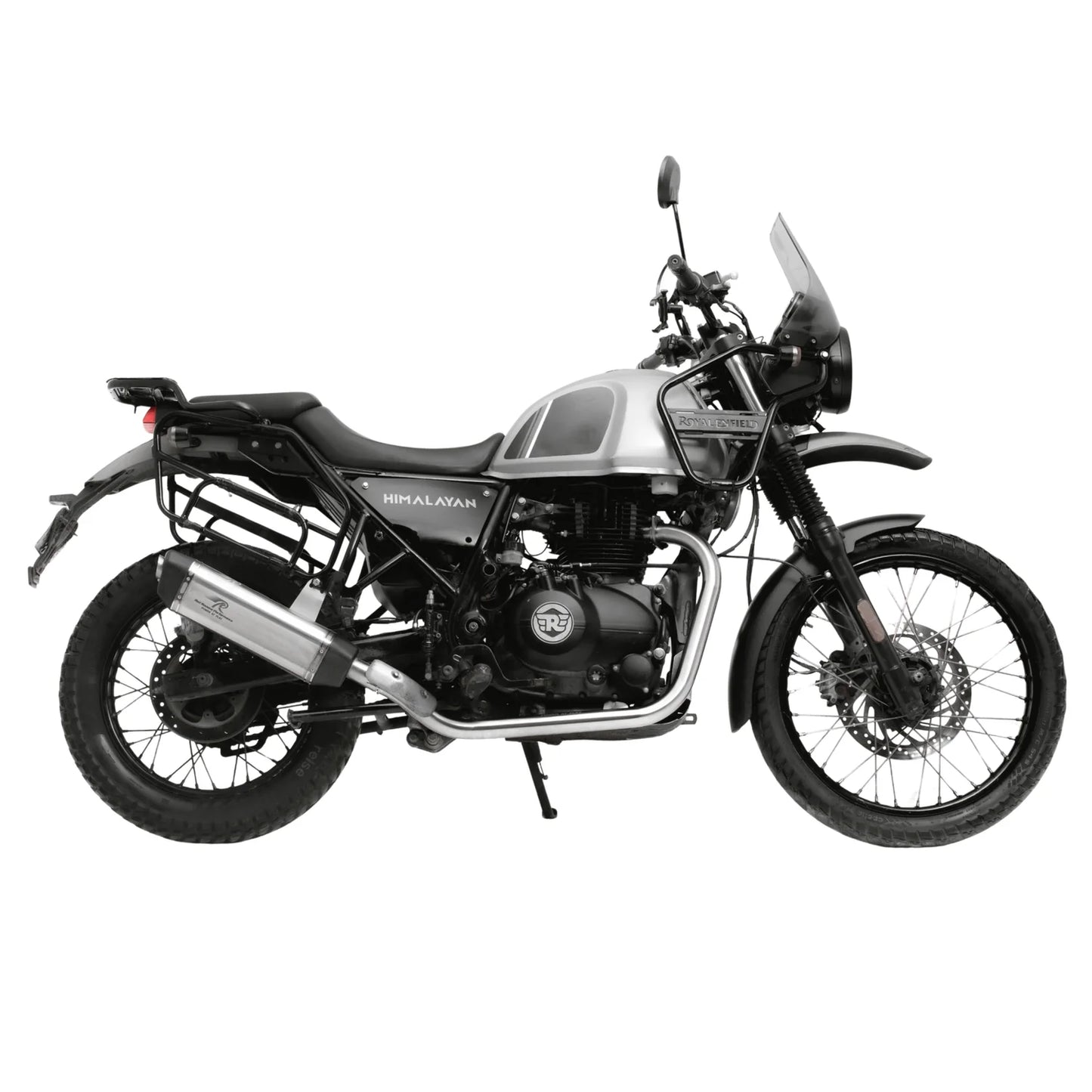 RED ROOSTER EXHAUST VERTEX MATTE SILVER HIMAALAYAN 411